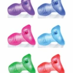 Anal Toys Oxballs Glowhole 2 Hollow Buttplug With LED Insert Large - Clear