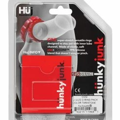 OXBALLS Penis Toys Hunky Junk Cog Ring 2 Size Double Pack