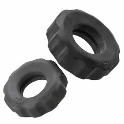 OXBALLS Penis Toys Hunky Junk Cog Ring 2 Size Double Pack