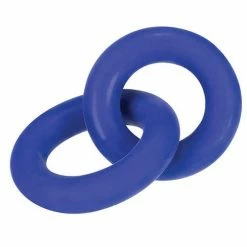 OXBALLS Penis Toys Hunky Junk Duo Linked Cock & Ball Rings - Cobalt