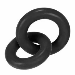 OXBALLS Penis Toys Hunky Junk Duo Linked Cock & Ball Rings - Tar