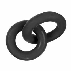 OXBALLS Penis Toys Hunky Junk Duo Linked Cock & Ball Rings - Tar