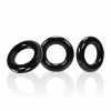 Penis Toys Oxballs Willy Rings - Black Pack Of 3