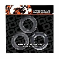 Oxballs Willy Rings - Clear Pack Of 3