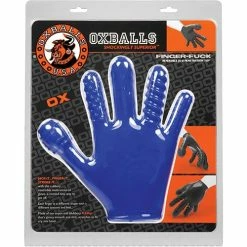 Vibrators Oxballs Finger Fuck Glove - Police Blue