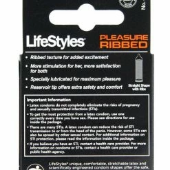 Paradise Marketing Condoms Lifestyles Ultra Ribbed - Box Of 3