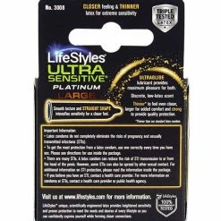 Paradise Marketing Lifestyles Ultra Sensitive Platinum Large - Pack Of 3