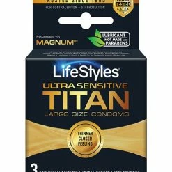 Paradise Marketing Lifestyles Ultra Sensitive Titan - Pack Of 3 Condoms