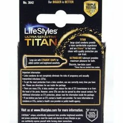 Paradise Marketing Lifestyles Ultra Sensitive Titan - Pack Of 3 Condoms
