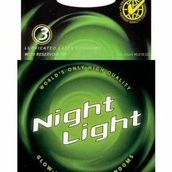 Paradise Marketing Night Light Glow In The Dark Condom - Box Of 3 Condoms