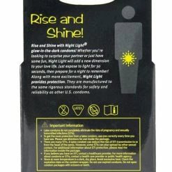 Paradise Marketing Night Light Glow In The Dark Condom - Box Of 3 Condoms