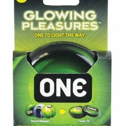 Paradise Marketing One Glowing Pleasures Condoms - Box Of 3