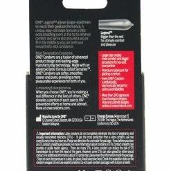 Paradise Marketing One The Legend XL Condoms - Box Of 3