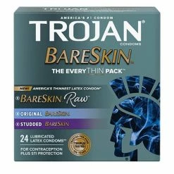 Paradise Marketing Condoms Trojan Bareskin Everythin Condom - Variety Pack Of 24