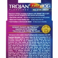 Paradise Marketing Trojan Fire & Ice Condoms - Box Of 3