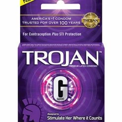 Paradise Marketing Trojan G Spot Stimulate Her Where It Counts - Box Of 3 Condoms