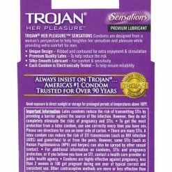 Paradise Marketing Trojan Her Pleasure Condoms - Box Of 3