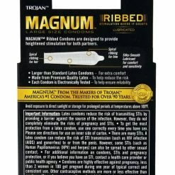 Paradise Marketing Trojan Magnum Ribbed Condoms