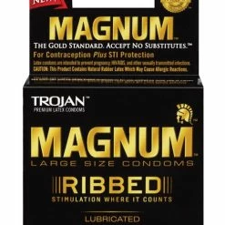 Paradise Marketing Trojan Magnum Ribbed Condoms