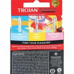 Paradise Marketing Trojan Nirvana Condom - Pack Of 3