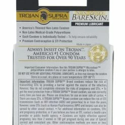 Paradise Marketing Trojan Supra Ultra-thin Polyurethane Condoms - Box Of 3
