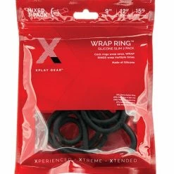Perfect Fit Brand XPlay Gear 9"-12"-15" Silicone Slim Wrap Rings - Pack Of 3 Black