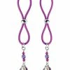 PHS International Bijoux De Nip Nipple Halos Clam Charm - Purple Kink & BDSM