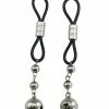 Phs International Kink & BDSM Bijoux De Nip Nipple Halos W-silver Bells - Black