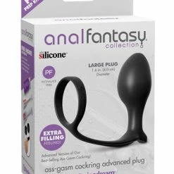 Pipedream Products Anal Fantasy Collection Ass Gasm Advanced Plug With Cockring Anal Toys