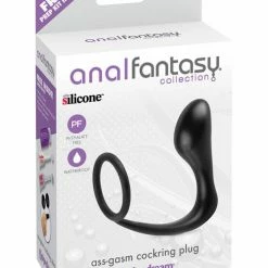 Pipedream Products Anal Fantasy Collection Ass Gasm Cockring Plug - Black