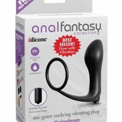 Pipedream Products Anal Fantasy Collection Ass Gasm Vibrating Plug With Cockring Anal Toys