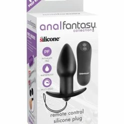 Pipedream Products Anal Fantasy Collection Remote Control Silicone Plug - Black Anal Toys