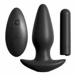 Pipedream Products Anal Fantasy Collection Remote Control Silicone Plug - Black Anal Toys