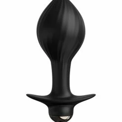 Pipedream Products Anal Toys Anal Fantasy Elite Collection Auto Throb Inflatable Vibrating Plug - Black