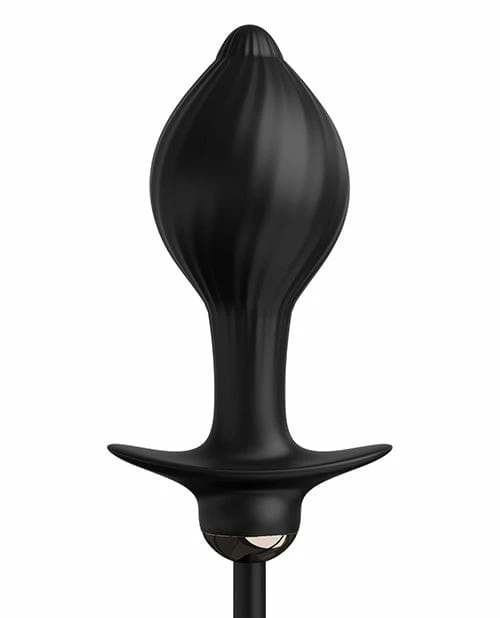 Pipedream Products Anal Toys Anal Fantasy Elite Collection Auto Throb Inflatable Vibrating Plug - Black
