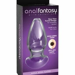 Pipedream Products Anal Fantasy Elite Mega Anal Glass Gaper - Clear