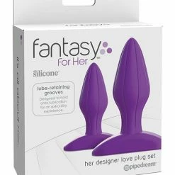 Pipedream Products Fantasy For Her Designer Love Plug Set - Purple