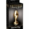 Pipedream Products Anal Toys Fetish Fantasy Gold Mini Luv Plug - Gold