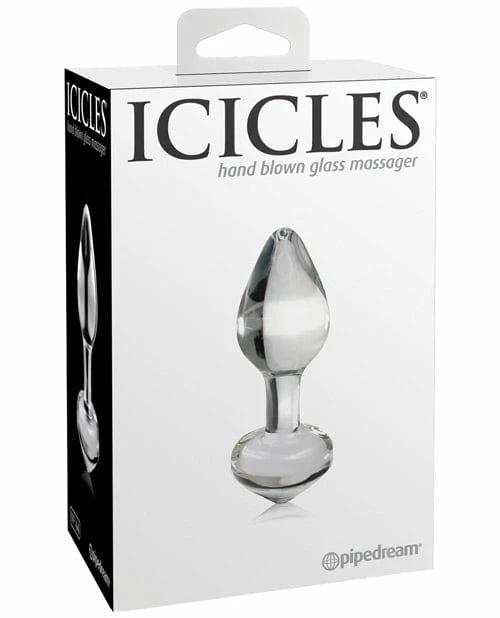 Pipedream Products Icicles No. 44 Hand Blown Glass Butt Plug Anal Toys