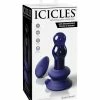 Pipedream Products Anal Toys Icicles No. 83 Hand Blown Glass Vibrating Butt Plug With Remote - Blue