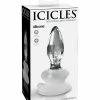 Pipedream Products Icicles No. 91 Hand Blown Glass Butt Plug With Suction Cup - Clear Anal Toys