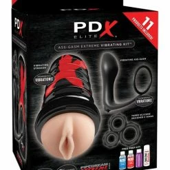 Pipedream Products Anal Toys Pipedream Extreme Elite Ass Gasm Vibrating Kit