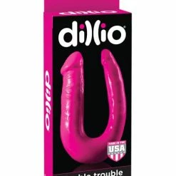 Pipedream Products Dillio 10" Double Trouble - Pink Dildos