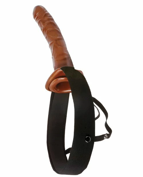 Pipedream Products Dildos Fetish Fantasy Series 10" Chocolate Dream Hollow Strap On