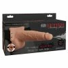 Pipedream Products Fetish Fantasy Series 7.5" Hollow Squirting Strap On With Balls - Flesh Dildos