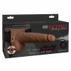 Pipedream Products Fetish Fantasy Series 7.5" Hollow Squirting Strap On With Balls - Tan Dildos