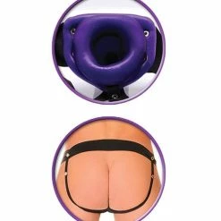 Pipedream Products Fetish Fantasy Series Him Or Her Hollow Strap On - Purple