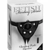 Pipedream Products Fetish Fantasy Series Vibrating Plush Harness - Black Dildos