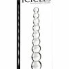 Pipedream Products Icicles No. 2 Hand Blown Glass Massager - Clear Rippled