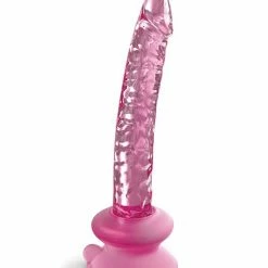 Pipedream Products Icicles No. 86 Hand Blown Glass Massager With Suction Cup - Pink